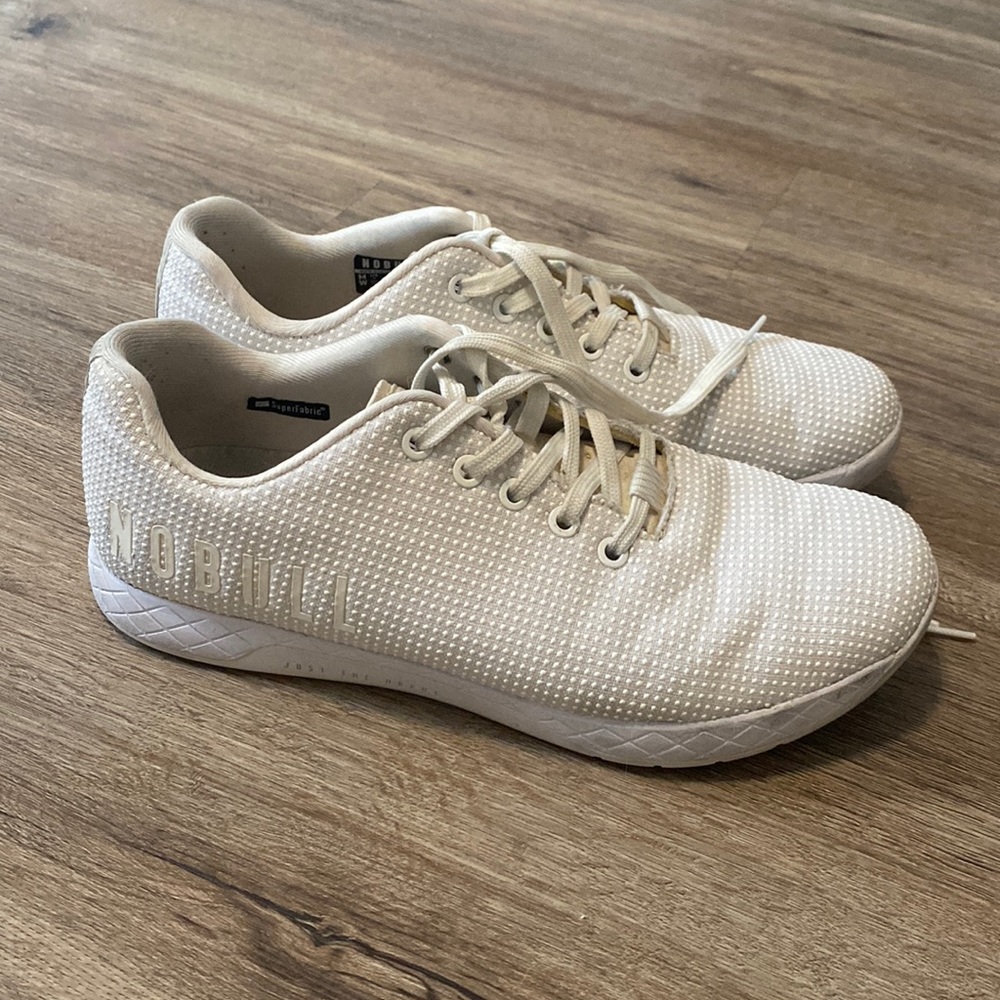 NoBull white trainers
